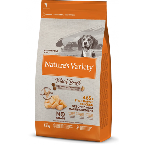 NATURE'S VARIETY Meat Boost Chicken For Dogs - Pets Villa