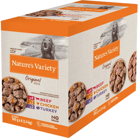 NATURE'S VARIETY Original Pâté Multipack For Adult Dogs 300g*8 - Pets Villa