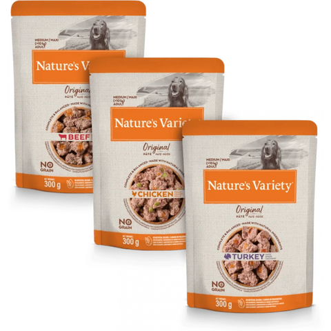 NATURE'S VARIETY Original Pâté Multipack For Adult Dogs 300g*8 - Pets Villa