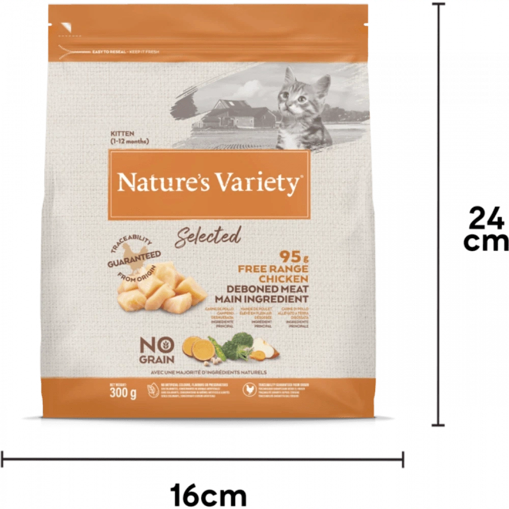 NATURE S VARIETY Selected Dry Free Range Chicken For Kittens