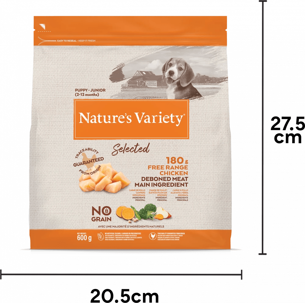 NATURE'S VARIETY Selected Dry Free Range Chicken For Puppies - Pets Villa