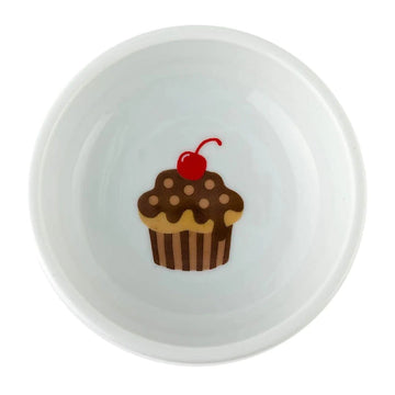 NECOICHI Raised Cat Food Bowl (Cupcake)