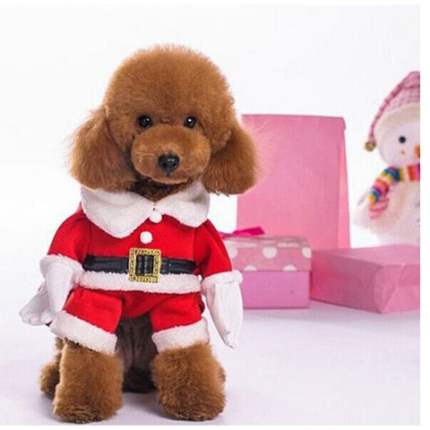 New Christmas Santa Pet Costume - Pets Villa