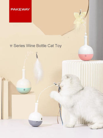 PAKEWAY Wine Bottle Automatic Cat Toy - Pets Villa