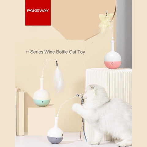 PAKEWAY Wine Bottle Automatic Cat Toy - Pets Villa