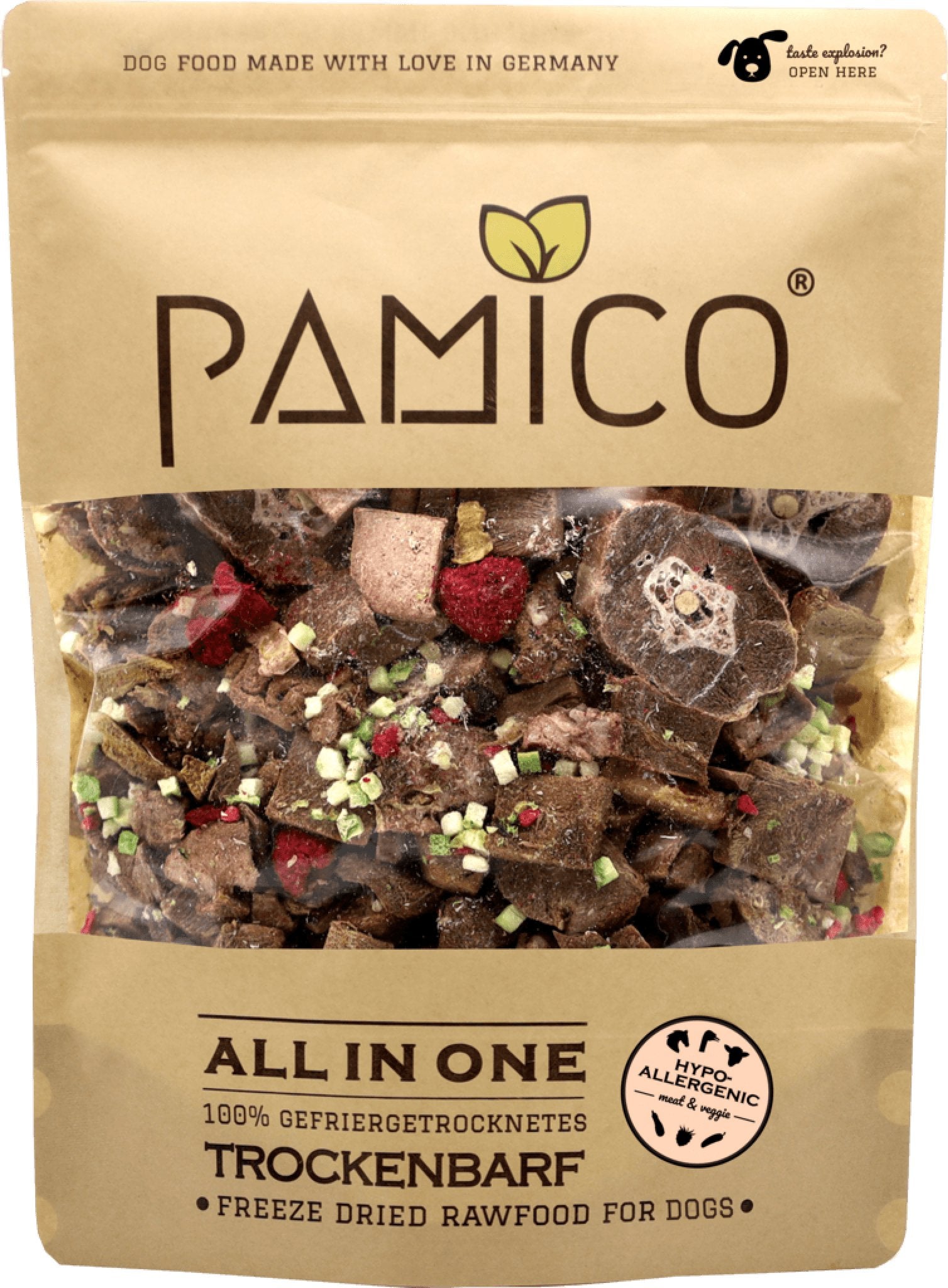 PAMICO All in One BARF Dog Freeze-Dried Hypoallergenic - Meat & Veggie - Pets Villa