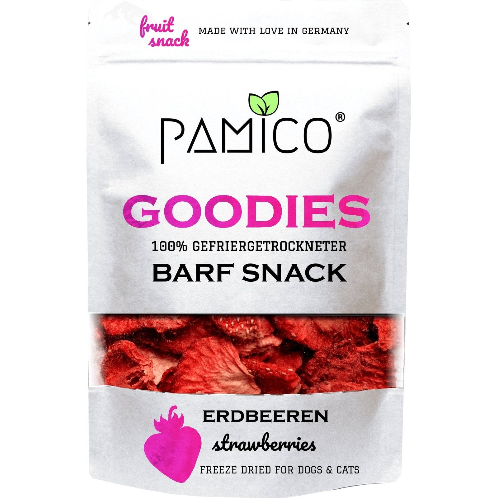 PAMICO - Goodies Strawberries Freeze-Dried 30g - Pets Villa