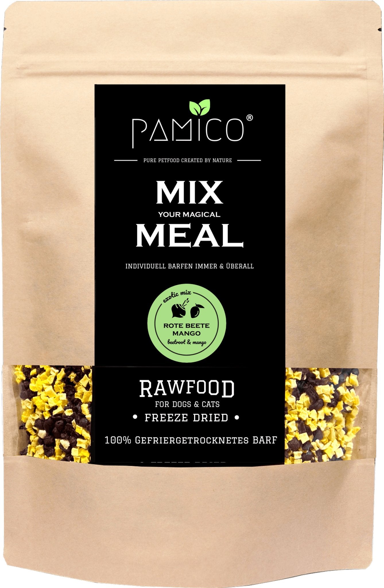 PAMICO - Mix Meal Beetroot & Mango Freeze-dried 200g - Pets Villa