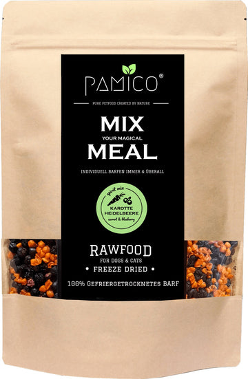 PAMICO - Mix Meal Carrot & Blueberry Freeze Dried 200g