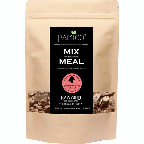 PAMICO - Mix Meal Freeze-dried Chicken Hearts 90g - Pets Villa