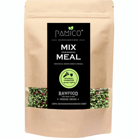 PAMICO - Mix Meal Veggie Light Green Asparagus & Raspberry Freeze Dried 80g - Pets Villa