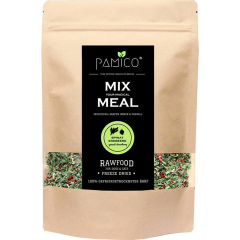 PAMICO - Mix Meal Veggie Power Spinach & Strawberry Freeze Dried 50g - Pets Villa