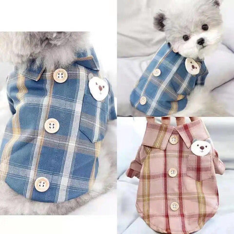 Pet Checked Shirt - Pets Villa