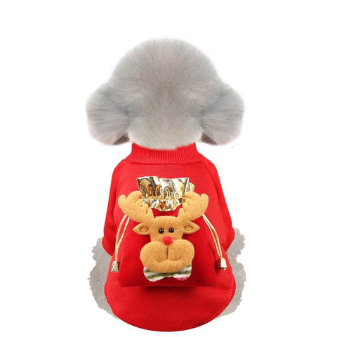 Pet Christmas Stocking Winter Outfit - Pets Villa