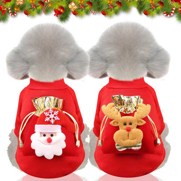 Pet Christmas Stocking Winter Outfit - Pets Villa