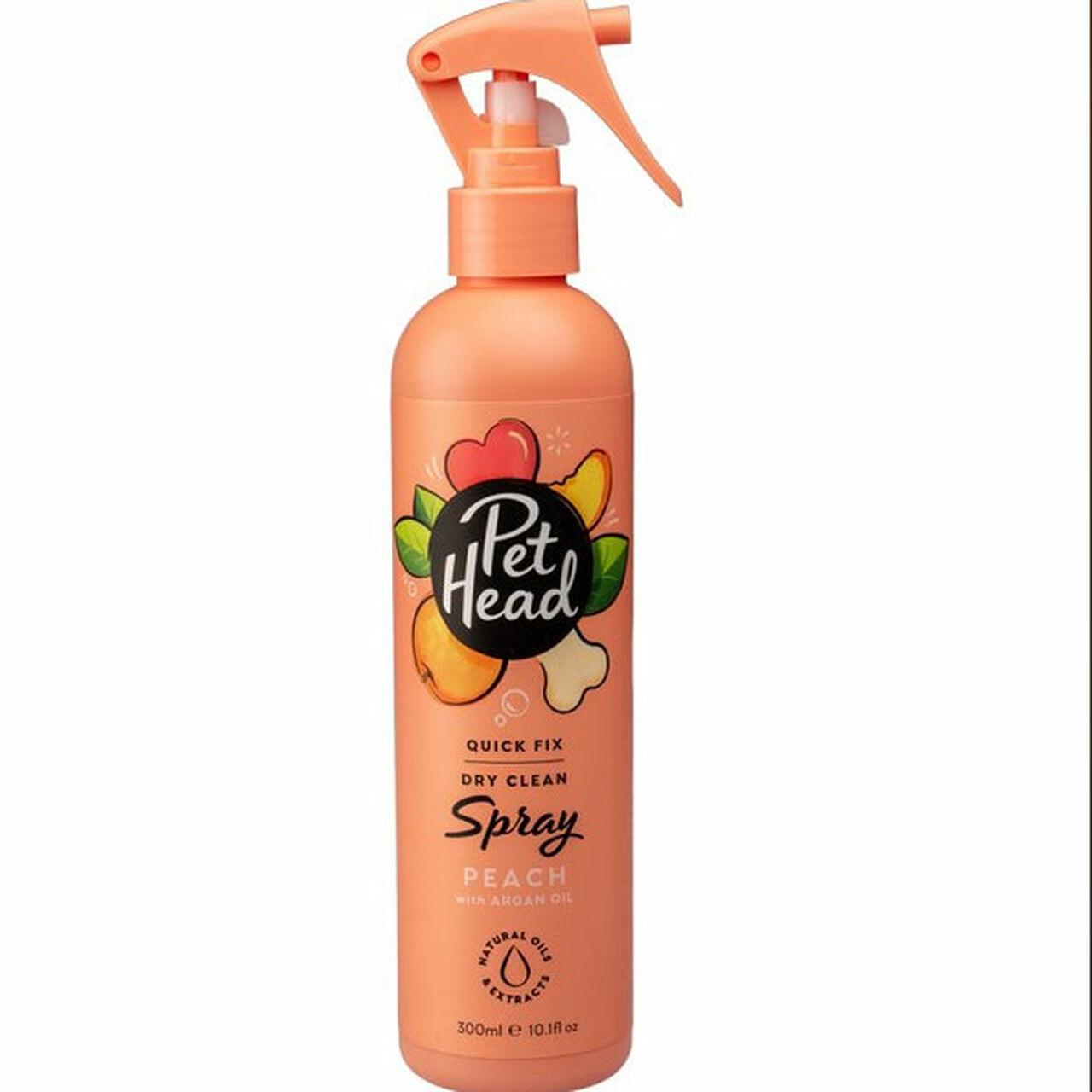 PET HEAD Quick Fix Dry Clean Spray Peach - Pets Villa