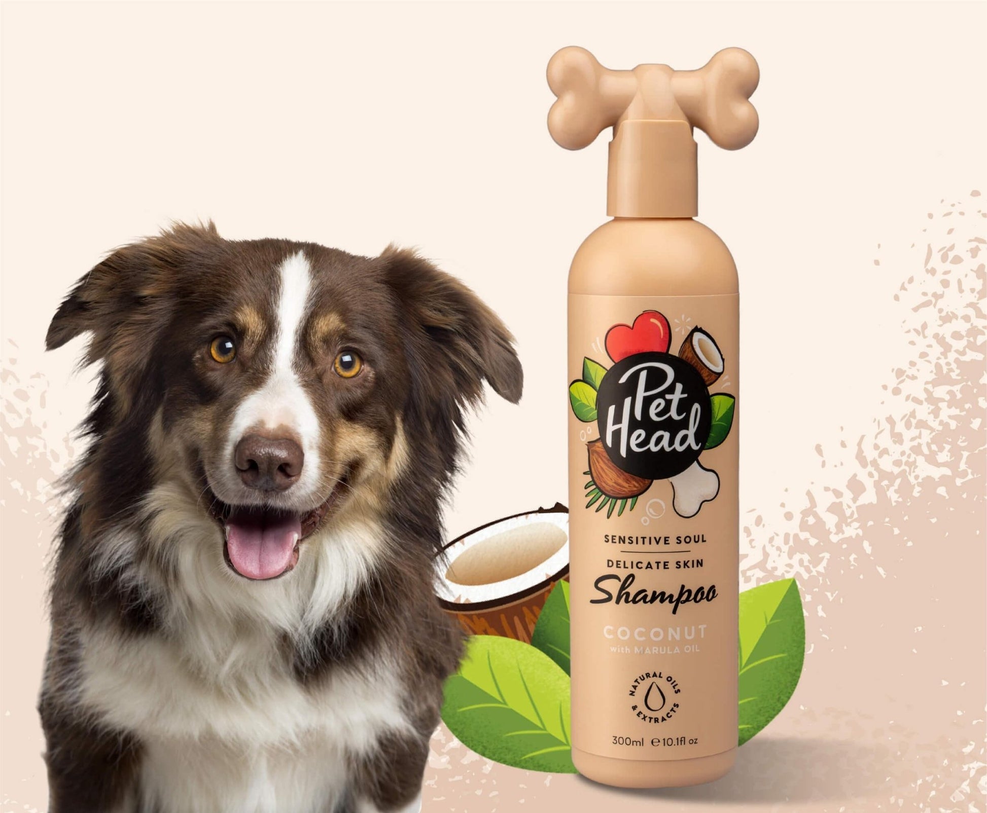 PET HEAD Sensitive Soul Coconut with Marula Oil Skin Dog Shampoo 300ml - Pets Villa