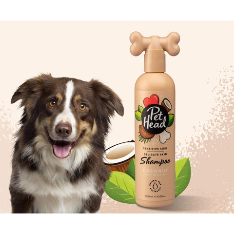 PET HEAD Sensitive Soul Coconut with Marula Oil Skin Dog Shampoo 300ml - Pets Villa