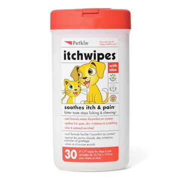 PETKIN Pet Itch Stop Wipes (pack of 30) - Pets Villa