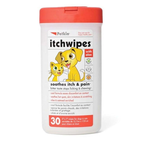 PETKIN Pet Itch Stop Wipes (pack of 30) - Pets Villa