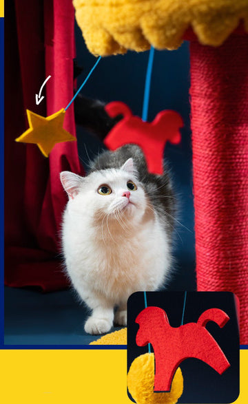 PETSVILLE Carousel Cat Scratching Post - Pets Villa