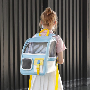 Preppy Style Pet Backpack