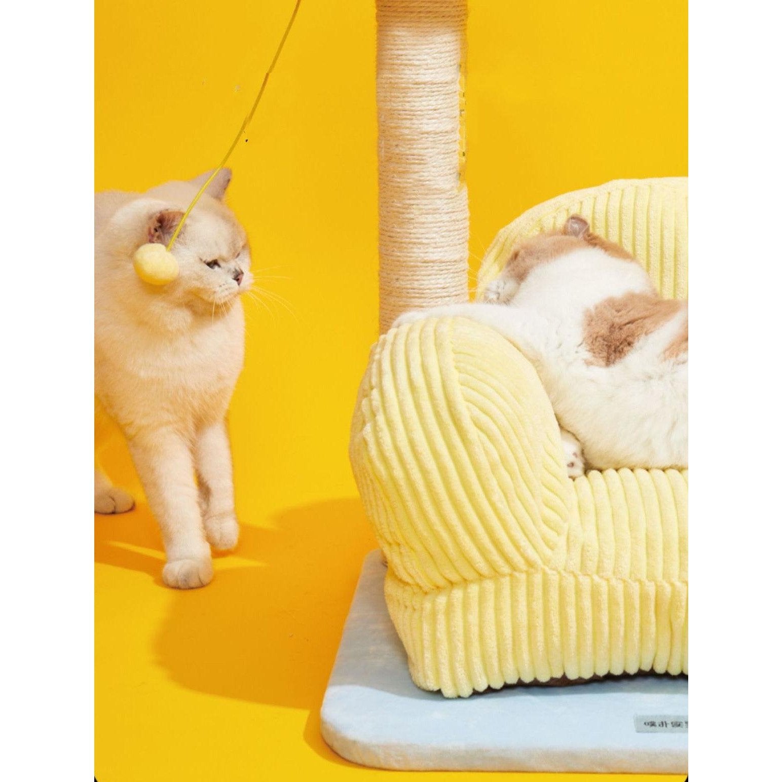 PURLAB Cat 'Living Room' Sofa Bed Cat Tree - Pets Villa