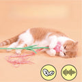 PURLAB Flower Cat Teaser with Catnip and Bell - Pets Villa