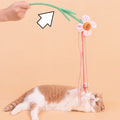 PURLAB Flower Cat Teaser with Catnip and Bell - Pets Villa