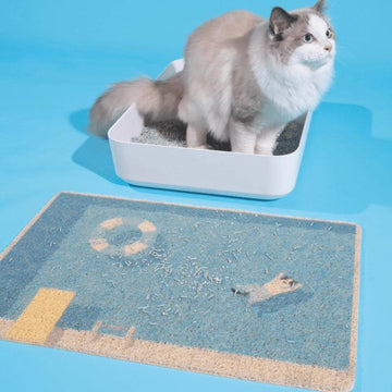 PURLAB Swimming Pool Cat Litter Mat