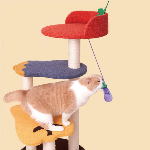 PURLAB Vegetable Garden Climbing Frame Cat Tree - Pets Villa