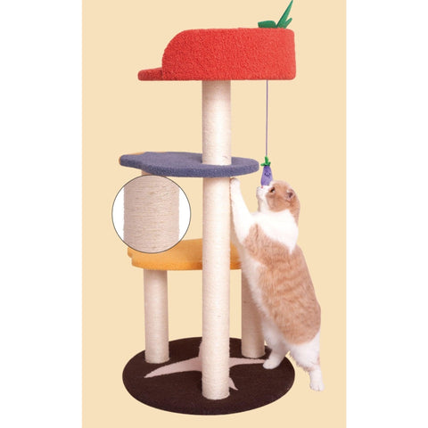 PURLAB Vegetable Garden Climbing Frame Cat Tree - Pets Villa