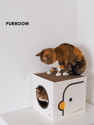 PURROOM Double Layer Scratcher Box - Pets Villa
