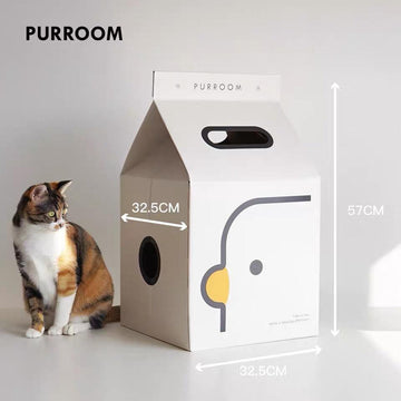 PURROOM Milk Box Cat Scratcher - Pets Villa