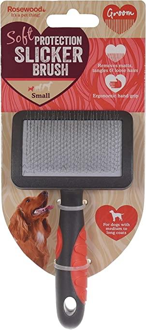 ROSEWOOD Soft Protection Slicker Brush For Cats & Dogs - Pets Villa