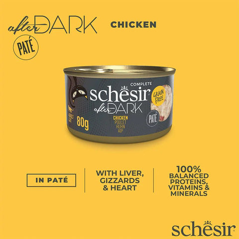 SCHESIR After Dark - Chicken Pate for Cats 80g - Pets Villa