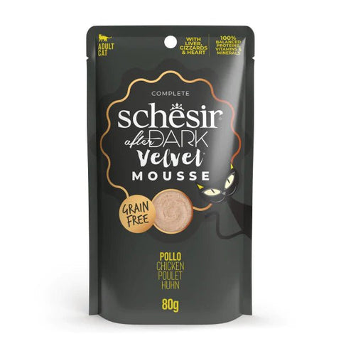 SCHESIR After Dark Velvet Chicken Mousse 80g - Pets Villa