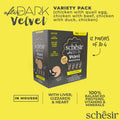 SCHESIR After Dark Velvet Mousse Multipack (12x80g) - Pets Villa