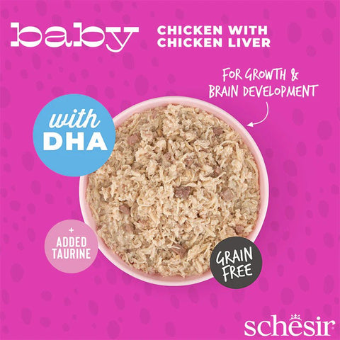 SCHESIR Baby - Chicken with Chicken Liver for Kittens 70g - Pets Villa