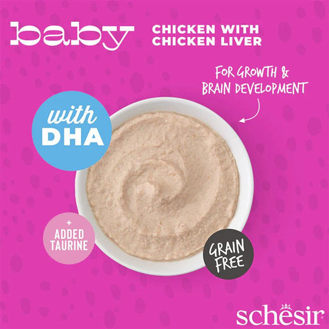 SCHESIR Baby Chicken with Chicken Liver Mousse 70g - Pets Villa