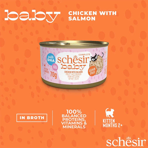 SCHESIR Baby - Chicken with Salmon for Kittens 70g - Pets Villa