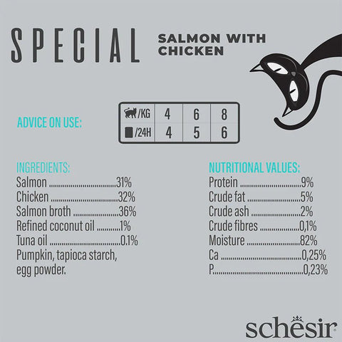 SCHESIR Special Mousse Salmon with Chicken for Skin & Coat 70g - Pets Villa