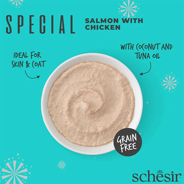 SCHESIR Special Mousse Salmon with Chicken for Skin & Coat 70g
