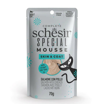 SCHESIR Special Mousse Salmon with Chicken for Skin & Coat 70g
