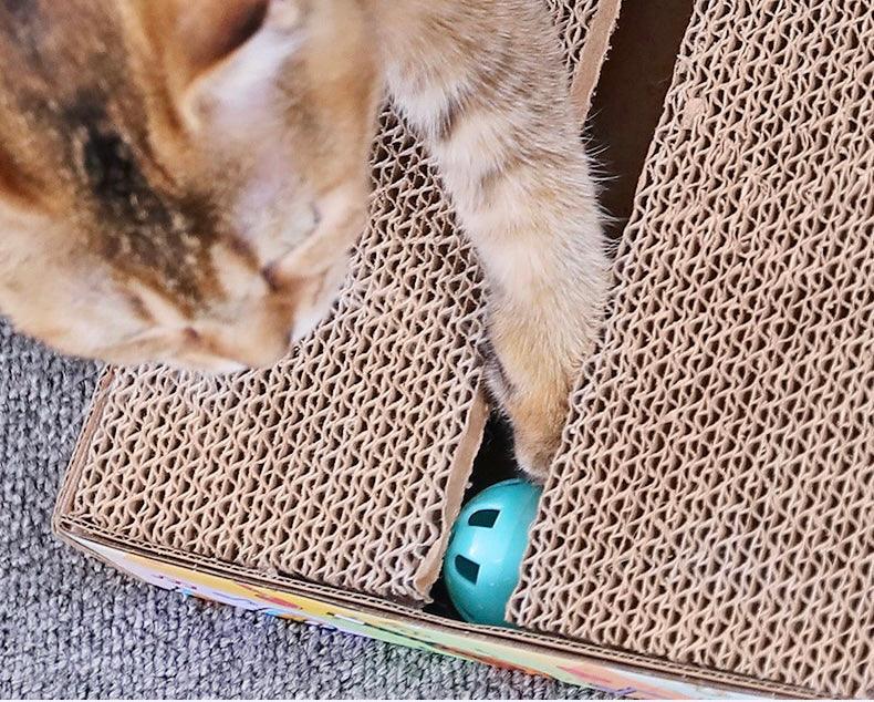 Seesaw Cat Scratcher with ball - Pets Villa