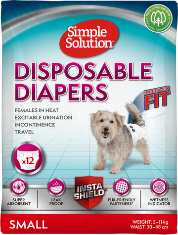 SIMPLE SOLUTION Disposable Diapers 12pks - Pets Villa