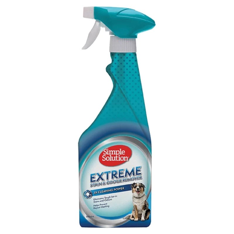 SIMPLE SOLUTION Extreme Dog Stain & Odour Remover Spary 500ml - Pets Villa