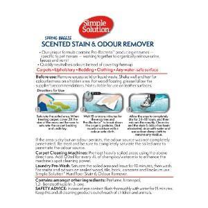 SIMPLE SOLUTION Stain & Odour Remover Spring Breeze (750ml) - Pets Villa