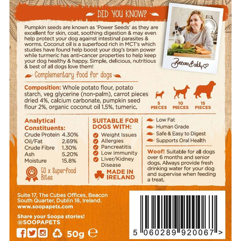 SOOPA Carrot and Pumpkin Healthy Bites for Dogs - Pets Villa