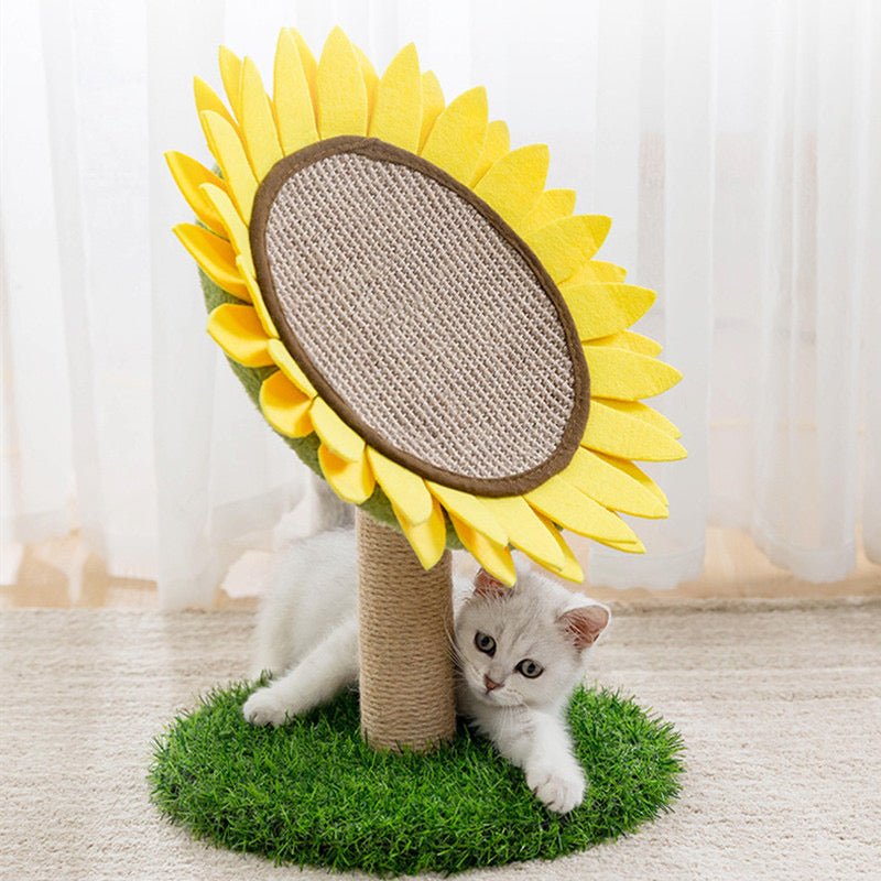 Sunflower Cat Scratching Post - Pets Villa